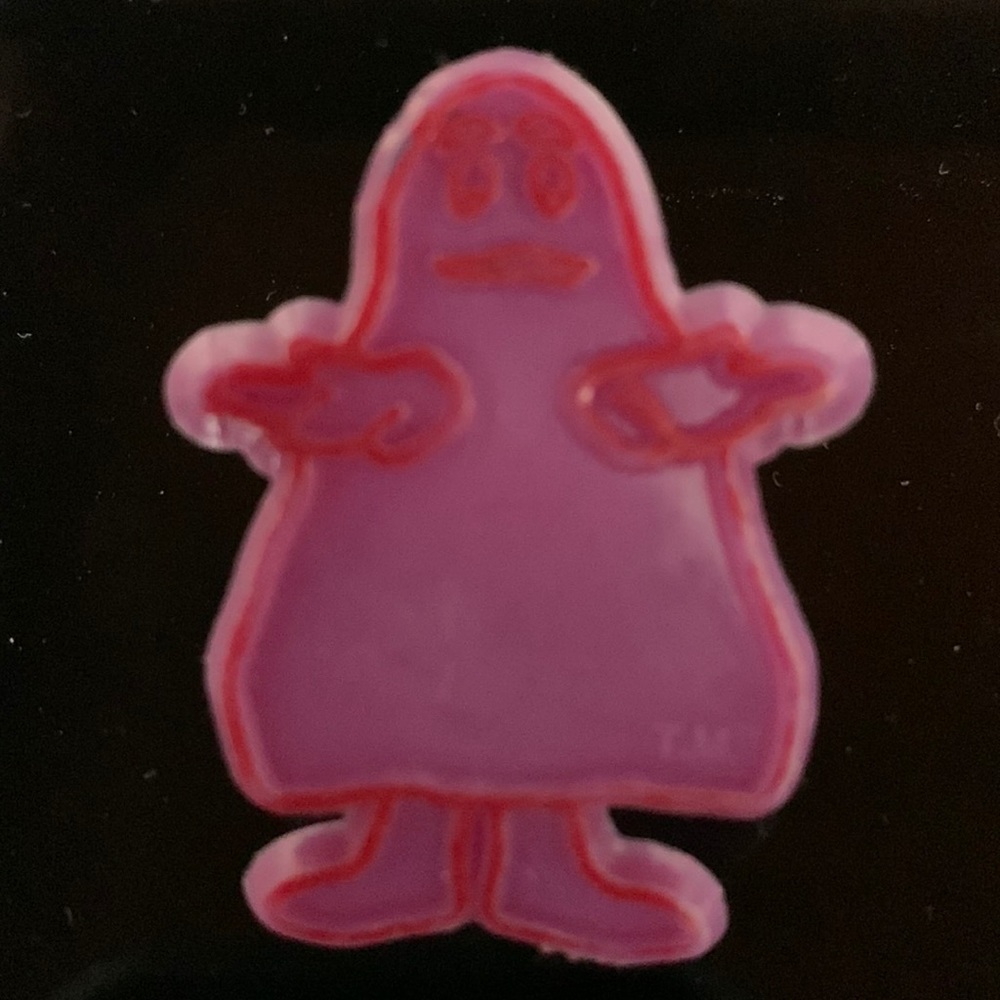Vintage Grimace Plastic Ring McDonald Happy Meal Toy 1980s Purple antique